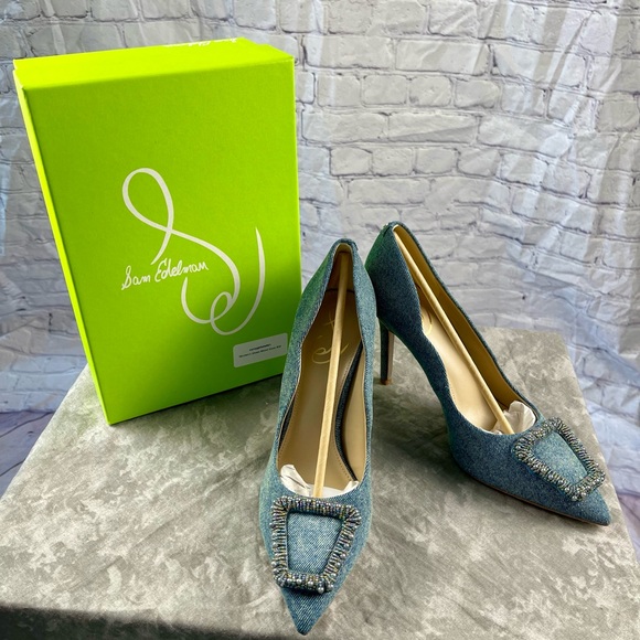 Brand New W/box Sam Edelman Harriet Pointed Toe Pump Size 9 - Picture 7 of 17